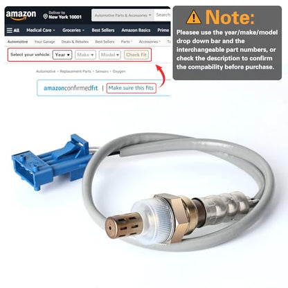 Nifeida 234-4488 15379 O2 Oxygen Sensor Downstream Compatiable with 2007-2016 Mini Cooper Countryman Paceman L4 1.6L, Replace# 250-24546,11787548961 - size: 234-4488