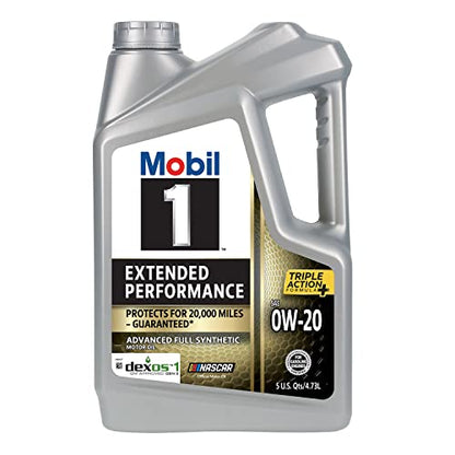 Mobil 1 Full Synthetic Motor Oil, 0W-20 | Extended Performance | 5 Quart | Pack of 2 - size: 5 Quart (Pack of 2), style: Extended Performance