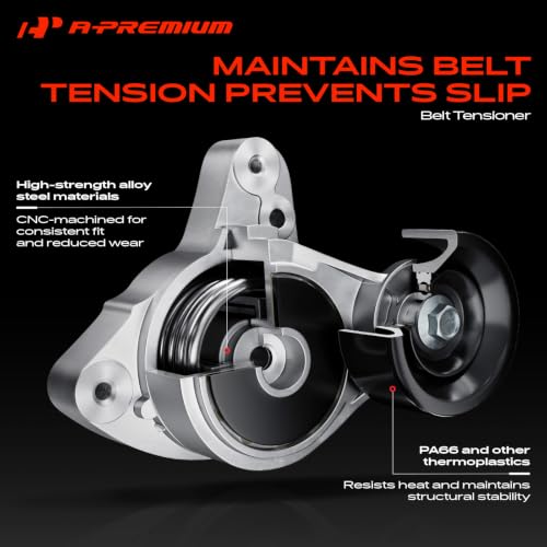 A-Premium Engine Serpentine Belt Drive Kit Compatible with BMW
