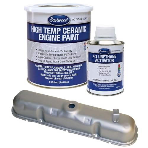 Eastwood Aluminum High Temperature Ceramic Engine Paint and Activator - color: Silver