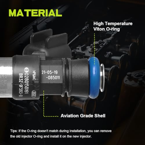 Fuel Injectors For Ford F150 Mustang Explorer Edge 2011-2019, V6 3.5L 3.7L - size: For Ford F150/Mustang/Edge 3.7L (2011-2017)