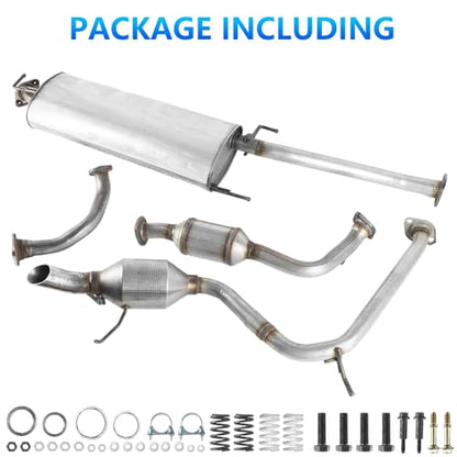 Muffler Exhaust System Kit Compatible with Toyota RAV4 2013-2018 2.5L