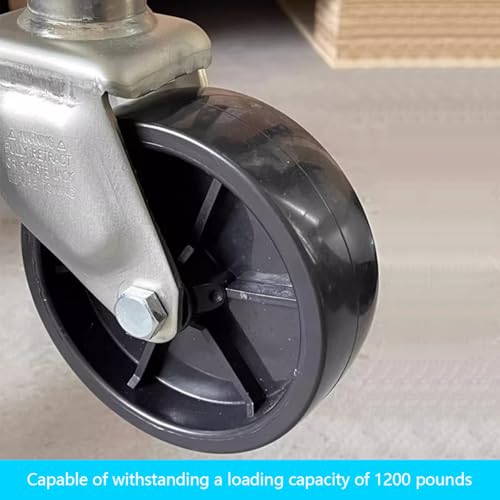Trailer Jack Caster Wheel, 6 Inch Trailer Tongue Jack Wheel with 1200LB Load Capacity, Utility Replacement Parts Accessories, Suitable for Hitch Camper RV - size: 6 Inch