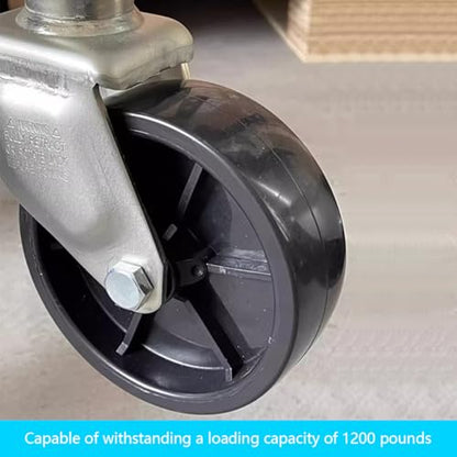 Trailer Jack Caster Wheel, 6 Inch Trailer Tongue Jack Wheel with 1200LB Load Capacity, Utility Replacement Parts Accessories, Suitable for Hitch Camper RV - size: 6 Inch