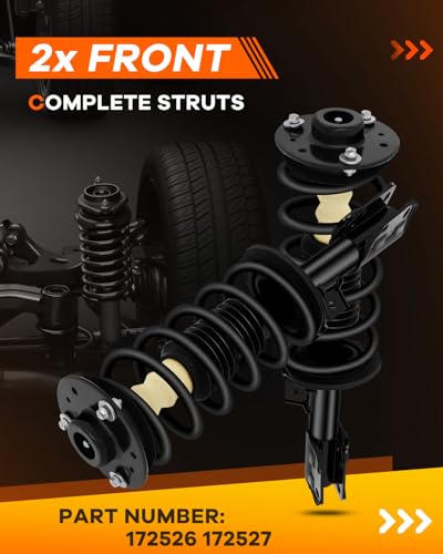 OCPTY Front Struts for Chevy Equinox 07-10(Excl 19 Wheels W/O Sport Susp) - size: 2 Front Complete Struts