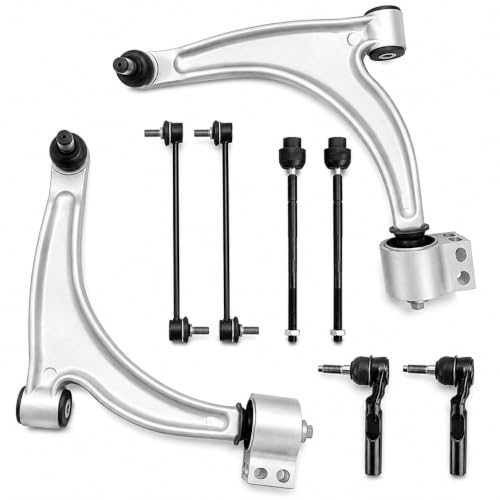 Front Lower Control Arm with ball joint Assembly Passenger Driver Side Suspension Kit for 2004-2012 Chevrolet Chevy Malibu Pontiac G6 Saturn Aura K620179 K620180-8pc Set