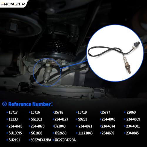 2PCS Oxygen Sensor Upstream Downstream O2 Sensor Compatible with Ford F150 F250 Ranger Expedition Explorer Escape, Mazda Tribute, Lincoln & More Replace# 15716,15717,15718, 15719,ZZC318861