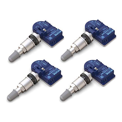 MORESENSOR Compact PRO Series 433MHz TPMS Tire Pressure Sensor 4-Pack | Preprogrammed for Select 20+ Japanese Brand Models | Replacement for 42753-T6N-A01 | Clamp-in | KX-S158-4