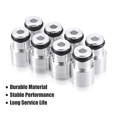 X AUTOHAUX 8pcs Fuel Injector Spacer Set Intake Manifold Truck Injector Replacement for LS1 LS6 Truck Injector Adapter