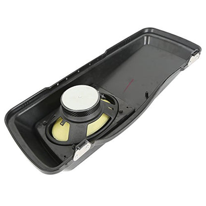 XMT-MOTO Saddlebags Lid with 6"x 9" Speakers Fit for Harley Touring - style: Black Single 6x9 Speaker Saddlebag Lids (93-13)