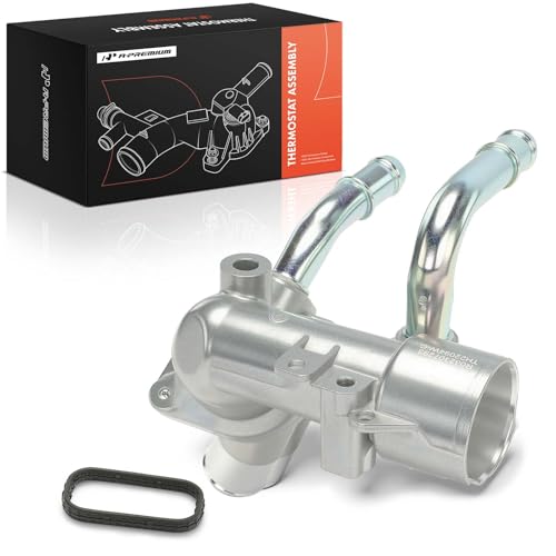 A-Premium Upgraded Aluminum Engine Coolant Thermostat Housing Assembly