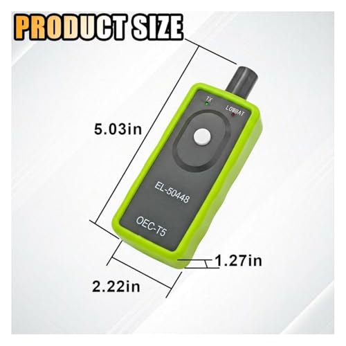 TPMS Relearn Tool, OEC-T5 EL-50448 Tire Pressure Monitor System Sensor Reset Tool, Programming Training Activation Tool for GM/Cadillac/Buick/Chevy Series Vehicles 2023 Edition - size: Green
