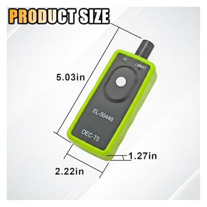 TPMS Relearn Tool, OEC-T5 EL-50448 Tire Pressure Monitor System Sensor Reset Tool, Programming Training Activation Tool for GM/Cadillac/Buick/Chevy Series Vehicles 2023 Edition - size: Green