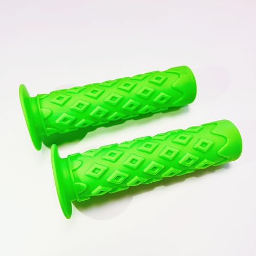 Bike Grips Bicycle Handlebar End Grips Replacement Handle Bar Grips Non-Slip Soft Rubber Protector for Mountain Bike Tricycle Wheel Chair - color: GREEN