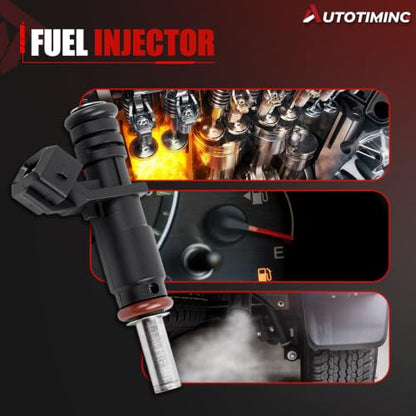 7531634 Fuel Injectors Set of 6 for BMW 330i 530i 525i 528i 2006-2012 3.0L - color: F-13537531634