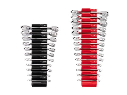 TEKTON Stubby Combination Wrench Set, 25-Piece | WCB95403 - size: 25-pc. (1/4 - 3/4 in., 6 - 19 mm), style: Modular Wrench Organizer