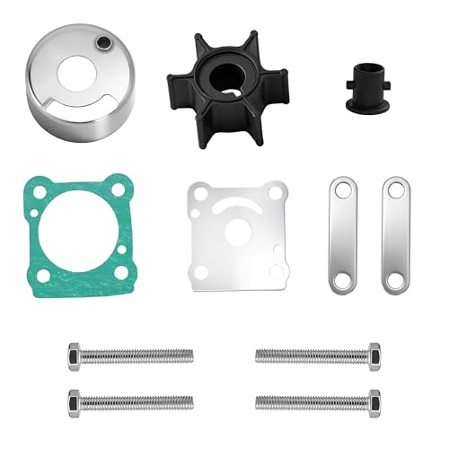 6N0-W0078 Water Pump Impeller Repair Kit Fits Yamaha 2-Stroke 6HP 8HP Motor