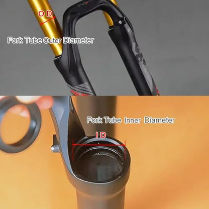 MTB Bike Fork Dust Seal Kit Oil Seal Wiper for Fork Maintenance - size: 35mm
