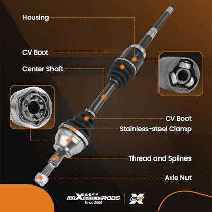 maXpeedingrods Front Right CV Axle Shaft for Ford Escape Sport Utility - size: Front Passenger Side