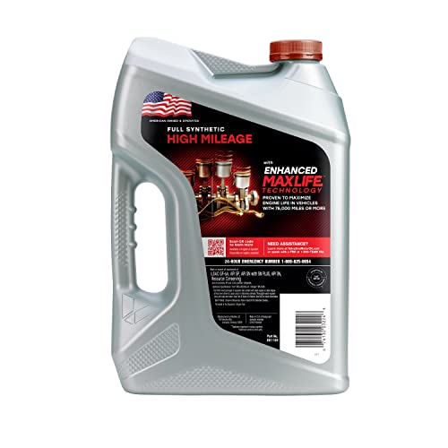 Valvoline™ Full Synthetic High Mileage with MaxLife™ Technology SAE 0W-20 Motor Oil, (Model: 852399), 5 QT (Pack of 2) - size: 5 qt (Pack of 2), style: Full Synthetic High Mileage