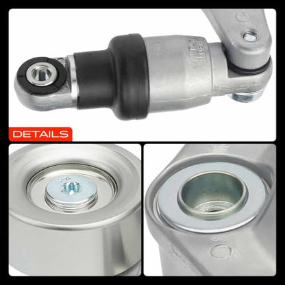 A-Premium Belt Tensioner Assembly with Pulley Compatible with Honda - style: 2007-2011 Civic 1.8L