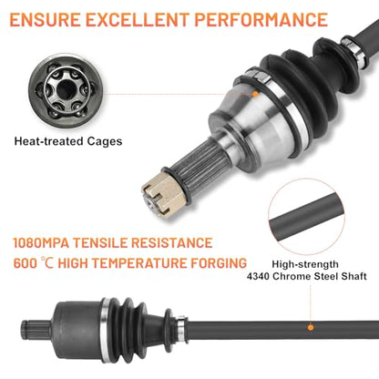 Front CV Axle Shaft for Polaris 4x4 RZR 900 / S 900 60" 2015-2018, RZR S 1000 60" 2016-2023, 4x4 General 1000/4 1000 2017-2022 1333263-1 Pcs Left/Right - size: 1 pcs - front left or right
