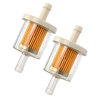 BlingKingdom 2PCS Inline Fuel Filter, Fit for 8 mm Fuel Lines, Lawn Mowers
