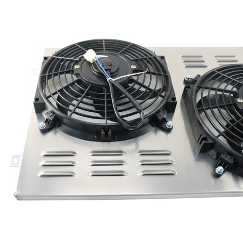 Aluminum Radiator Shroud Electric Fan for 1967-1970 1968 1969 Ford Mustang Ranchero Fairlane Torino Ltd V8 67 68 69 70