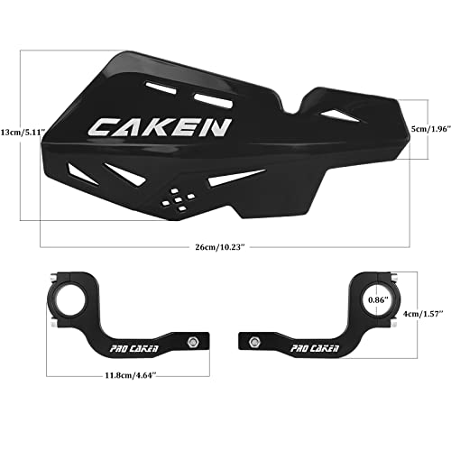 Universal Hand Guards for 7/8" 22mm 1 1/8" 28mm Bar - color: Black