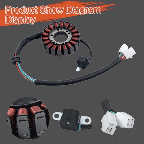 labwork Ignition Coil Spark Plug Regulator Rectifier Stator Replacement for Suzuki Quadsport Z400 LTZ400 2x4 2003-2008