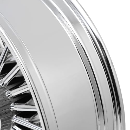 TOFR 18x5.5 Rear Fat Spoke Wheel For Harley Touring Baggers 2009-2025 - color: Chrome, size: Rear:18x5.5