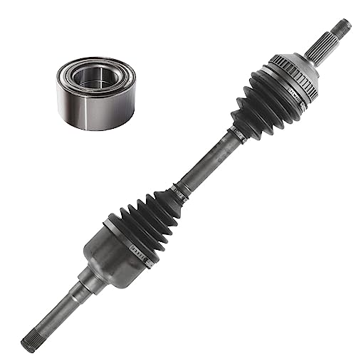 Detroit Axle - Front Left CV Axle Shaft + Wheel Press Bearing Replacement - size: 2XW2900117/Pair