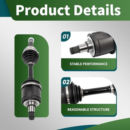 Front CV Axle 4WD Compatible with 4Runner Tacoma 1995-2004