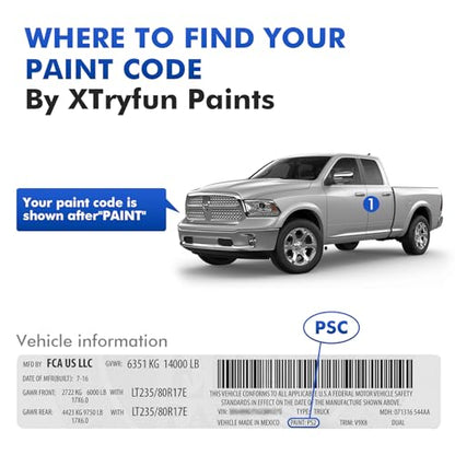 PDN Destroyer/Ceramic Gray Touch Up Paint Compatible with Dodge - color: PDN Destroyer Gray/Ceramic Gray