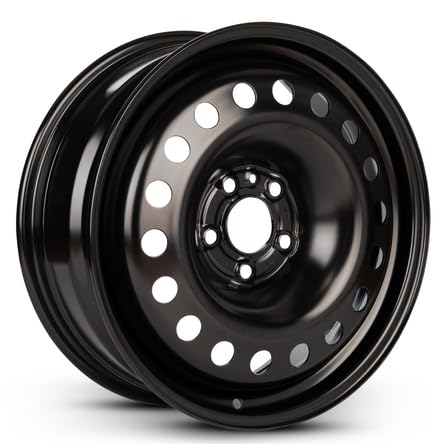 New OEM Replacement Wheel for 2015-2018 Jeep Renegade 17x6.5 inch Steel Rim Painted Black Fit - size: 2015-2018 - 17x6.5
