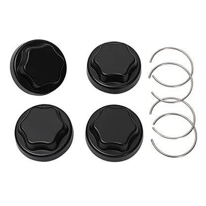 4Pcs Hub Wheel Center Caps Compatible with 20 2020 RZR Turbo PRO XP LT Black Tire Wheel Center Rim Cap Accessories Replace 1523805-744