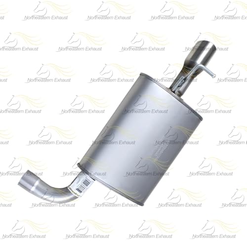 Exhaust Passenger Side Muffler Compatible with Ford Explorer 2012-2015 2.0L | Stainless Steel | Northeastern Exhaust | Includes Clamp | Direct-Fit Replacement - color: Passenger Side Muffler