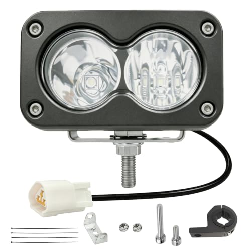 Fits Baja Light for Yozma IN 10 Dirt Bike, 20W Dual Beam LED Headlight