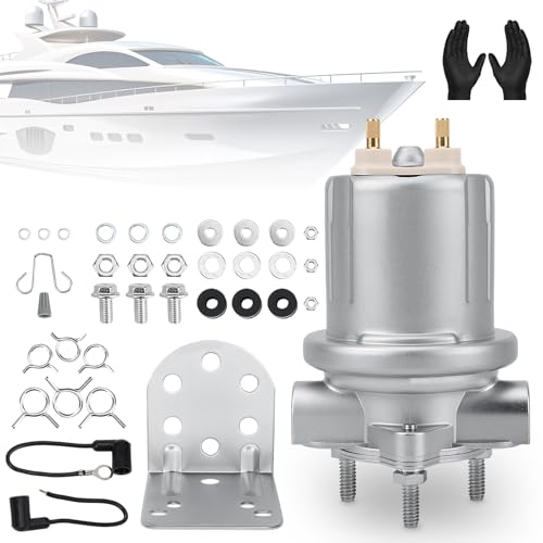 P4389 Universal Marine Fuel Pump - High Pressure Replacement for Gas & Diesel Boat Engines - Solves Stalling & Power Loss - Replaces 818383T, SP8109 - size: P4389