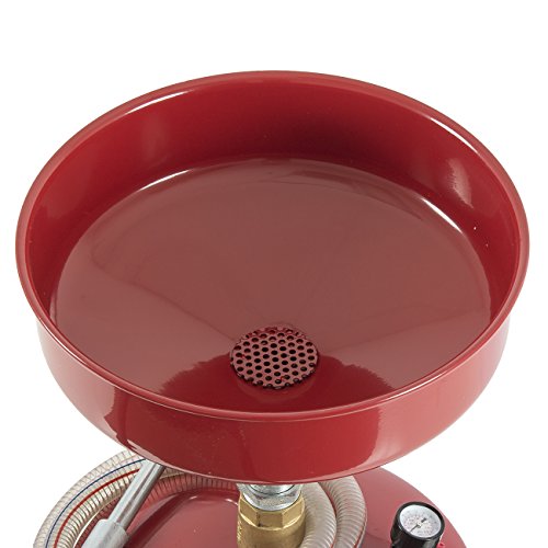 ARKSEN 20 Gallon Waste Oil Change Tank, Red