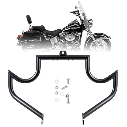 Kinglemc Crash Bar Engine Guard for Harley Softail(Black-C) - color: Black-C