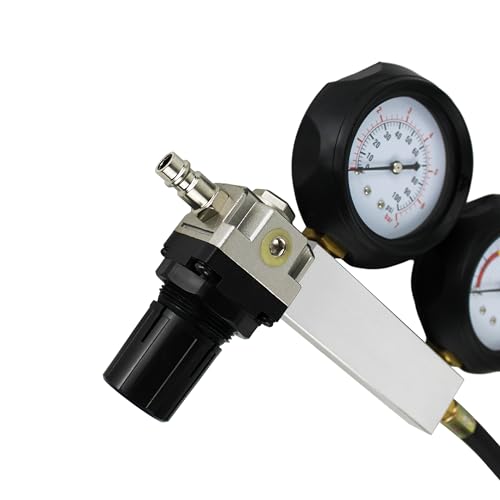HFS(R) Cylinder Leak Detector,Engine Compression Diagnosis Test Kit,Cylinder Leakage Leakdown Leak Detector Engine Compression Tester for Piston Ring, Valve, Head Gasket