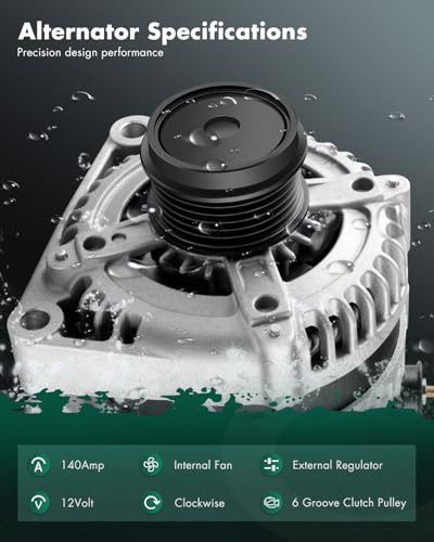 SCITOO Alternator Fit For Dodge Grand Caravan & For Chrysler Town Country - size: 140A, style: 13871N Alternator