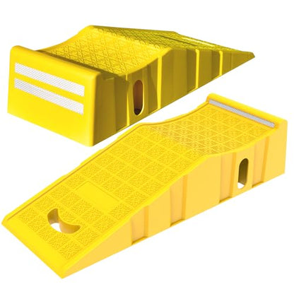 OrangeStar 2-Pack Car Ramps for Oil Changes and Maintenance