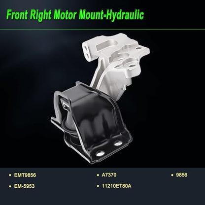 Engine Motor Mount Compatible with Nissan 08-13 Rogue 2.5L L4 FWD - size: 2008-2013 Nissan Rogue 2.5L