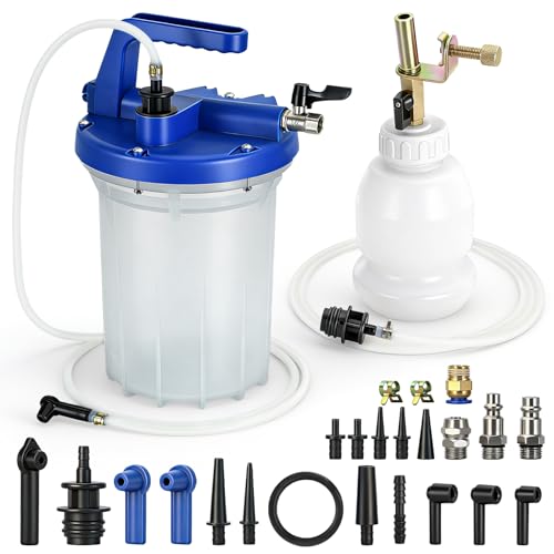 3L Vacuum Brake Bleeder Kit, Vacuum Pump Kit, ABS Brake Bleeding Tool with Large Tank, Lightweight Precision Flow Control System, Suitable for Cars, Motorcycles, Trucks, and SUV