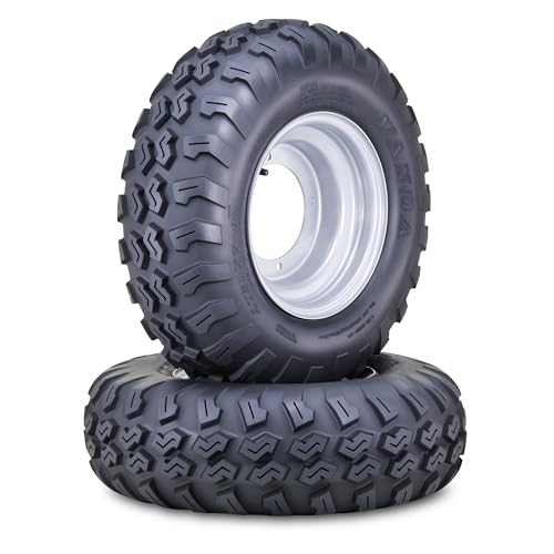 WANDA ATV Tire Wheel 21x7-10 w/ 4X156mm PCD 2+3 offset Silver Rim 10237,S2 - size: 4x156mm 2+3 wheel