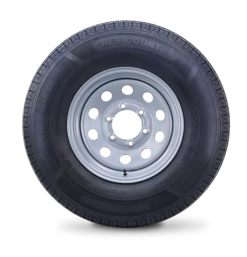Free Country Trailer Tire Wheel ST205/90R15 10-Ply E 118L 6X5.5 Silver Mod - size: ST205/90R15