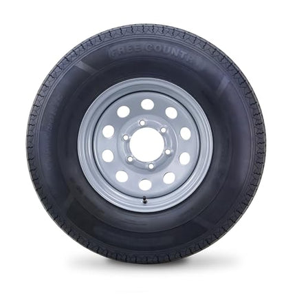 Free Country Trailer Tire Wheel ST205/90R15 10-Ply E 118L 6X5.5 Silver Mod - size: ST205/90R15