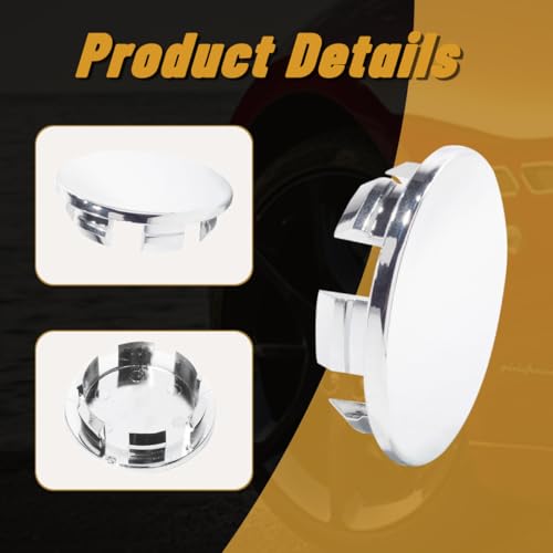 4Pcs 2.55in / 64.7mm Chrome Center Caps 2.09in ID Snap-On - size: OD 65MM , ID 53MM